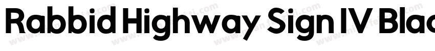 Rabbid Highway Sign IV Black字体转换